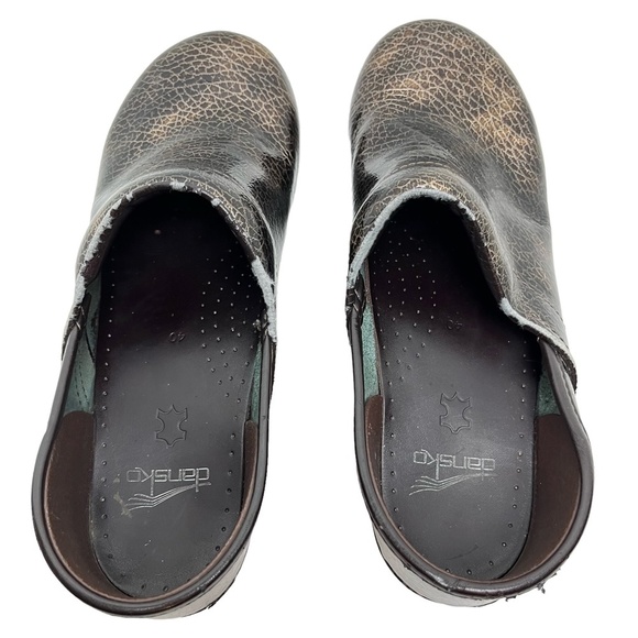 DANSKO Brown Bronze Pro Professional Clogs Loafers Comfort Slip On Shoes sz 40 - Picture 9 of 16
